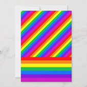 レインボーハート ラブ イズ ラブ ウェディング 招待状 (裏面)