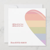 レインボーハート 招待状 (裏面)