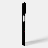 レインボーハート(星を黒に設定) Case-Mate iPhoneケース (裏面 / 右)