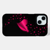 レインボーハート(星を黒に設定) Case-Mate iPhoneケース (裏面 (横))