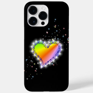レインボーハート（星を黒に設定） Case-Mate iPhone 14 PRO MAXケース