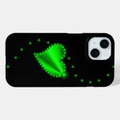 レインボーハート(星を黒に設定) Case-Mate iPhoneケース (裏面 (横))