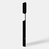 レインボーハート（星を黒に設定） iPhoneケース (右側面)