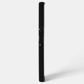レインボーハート（星を黒に設定） SAMSUNG GALAXYケース (左側面)