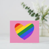 レインボーハート#1はがき ポストカード (スタンド正面)