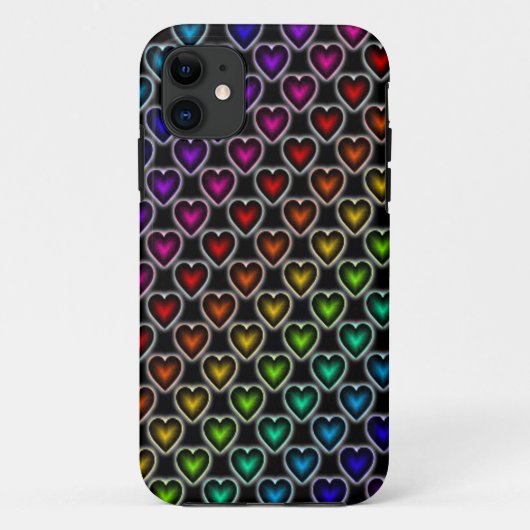 レインボーハート Case-Mate iPhoneケース (裏面)