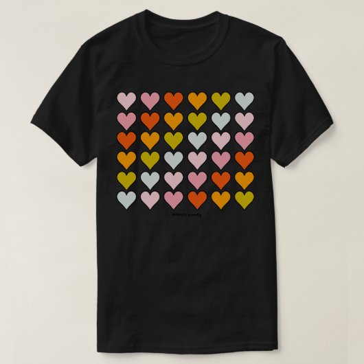 レインボーハート Tシャツ (デザイン正面)