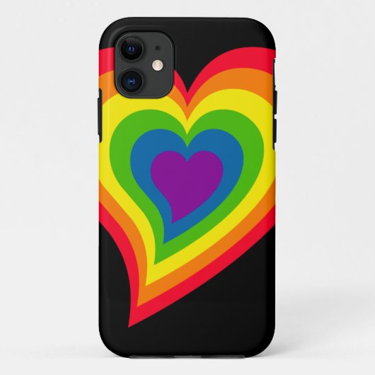 レインボーハートiPhone 5ケースメイト Case-Mate iPhoneケース (裏面)