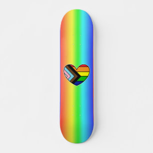 レインボーハートLGBTQ+ スケートボード