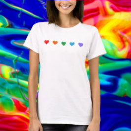 レインボーハートPride Tシャツ