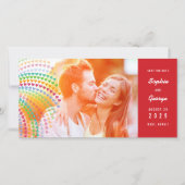 レインボーハートSprinkles Photo Save The Date セーブザデート (正面)