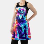 レインボーハードドッグアート エプロン (インサイチュ)