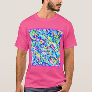 レインボーハード抽象芸術アート Tシャツ