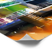 レインボーハーバーウォーターカラーポスター ポスター (角)