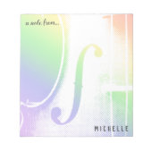 レインボーバイオリン ノートパッド (正面)