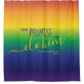 レインボーバイブル引用文 シャワーカーテン (正面)