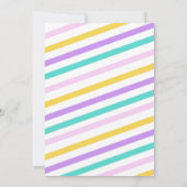 レインボーバウンスハウス – ジャンプファースト誕生日パーティー 招待状 (裏面)