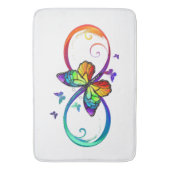 レインボーバタフライインフィニティ バスマット (正面縦)