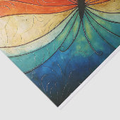 レインボーバタフライウイングはっきりした抽象芸術デコパージュ 薄葉紙 (詳細)