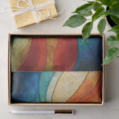 レインボーバタフライウイングはっきりした抽象芸術デコパージュ 薄葉紙 (ギフト)