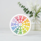 レインボーバタフライキノコサンキューカード 招待状 (スタンド正面)