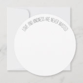 レインボーバタフライキノコサンキューカード 招待状 (裏面)