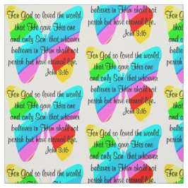 レインボーバタフライジョン3:16聖なる書物、 経典織物 ファブリック