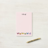 レインボーバタフライパタン大型ポストイットノート ポストイット (デスク上)