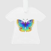 レインボーバタフライピーコックアイ オーナメント (裏面)