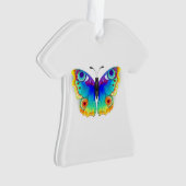 レインボーバタフライピーコックアイ オーナメント (正面)