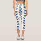 レインボーバタフライピーコックアイ カプリレギンス (裏面)