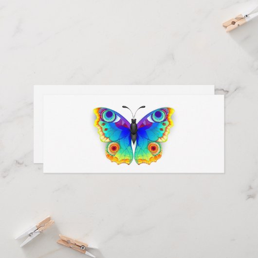レインボーバタフライピーコックアイ カード (正面/裏面インサイチュ)