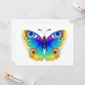 レインボーバタフライピーコックアイ カード (正面/裏面インサイチュ)