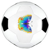 レインボーバタフライピーコックアイ サッカーボール (回転)