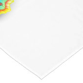 レインボーバタフライピーコックアイ ショートテーブルランナー (コーナー)