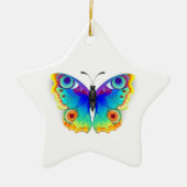 レインボーバタフライピーコックアイ セラミックオーナメント (正面)