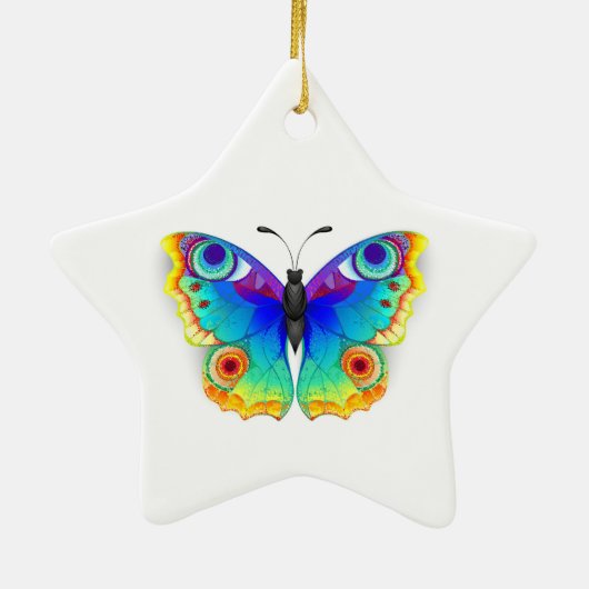 レインボーバタフライピーコックアイ セラミックオーナメント (裏面)