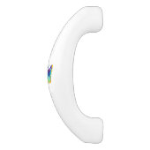 レインボーバタフライピーコックアイ セラミックキャビネット取っ手 (側面)