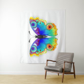 レインボーバタフライピーコックアイ タペストリー (インサイチュ)