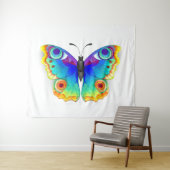 レインボーバタフライピーコックアイ タペストリー (インサイチュ(横))