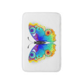 レインボーバタフライピーコックアイ バスマット (正面縦)