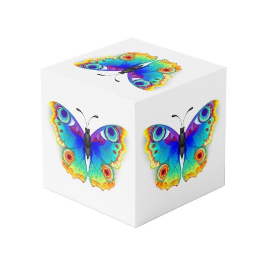 レインボーバタフライピーコックアイ フォトキューブ (裏面アングル)