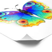 レインボーバタフライピーコックアイ フォトプリント            (角)