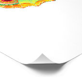 レインボーバタフライピーコックアイ フォトプリント            (角)