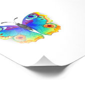 レインボーバタフライピーコックアイ フォトプリント            (角)