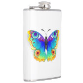 レインボーバタフライピーコックアイ フラスク (右)