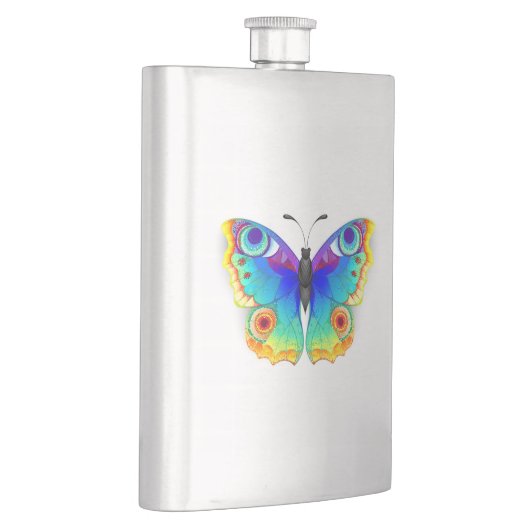 レインボーバタフライピーコックアイ フラスク (右)