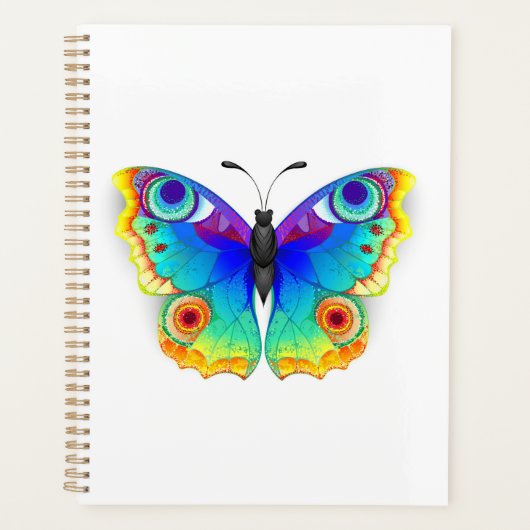 レインボーバタフライピーコックアイ プランナー手帳 (正面)