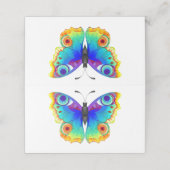 レインボーバタフライピーコックアイ プレイスカード (外部開封)