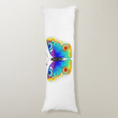 レインボーバタフライピーコックアイ ボディピロー (正面縦)